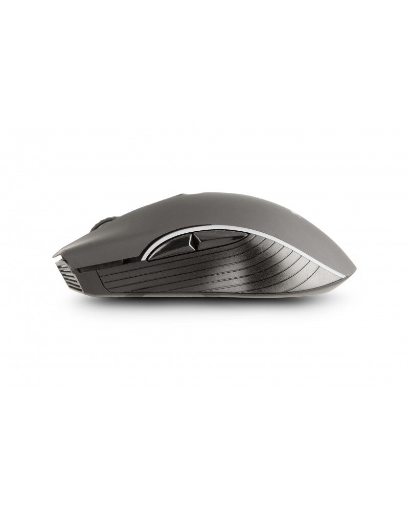 Urban Factory ONLEE -  Ambidextrous RF Wireless + Bluetooth Optical Mouse in Black - 2,400 DPI