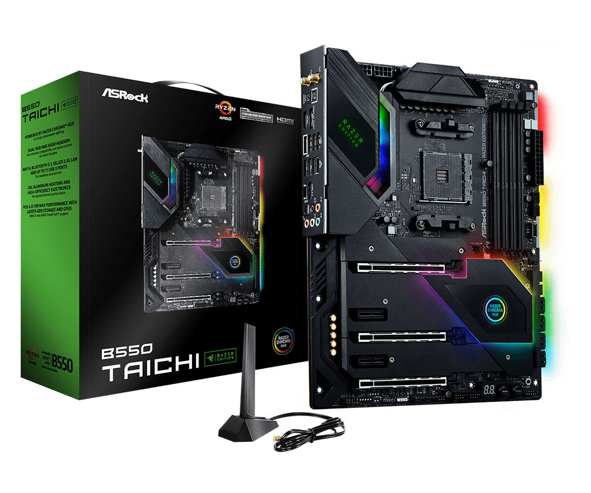 Asrock B550 Taichi &quot;Razer Edition&quot; ATX motherboard - AMD B550 Socket AM4