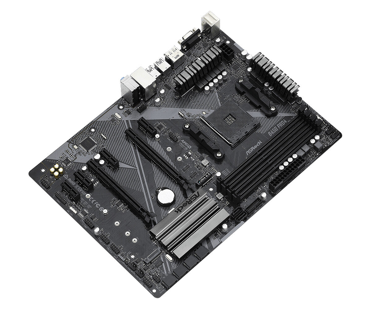 Asrock B450 Pro4 R2.0 ATX motherboard - AMD B450 Socket AM4