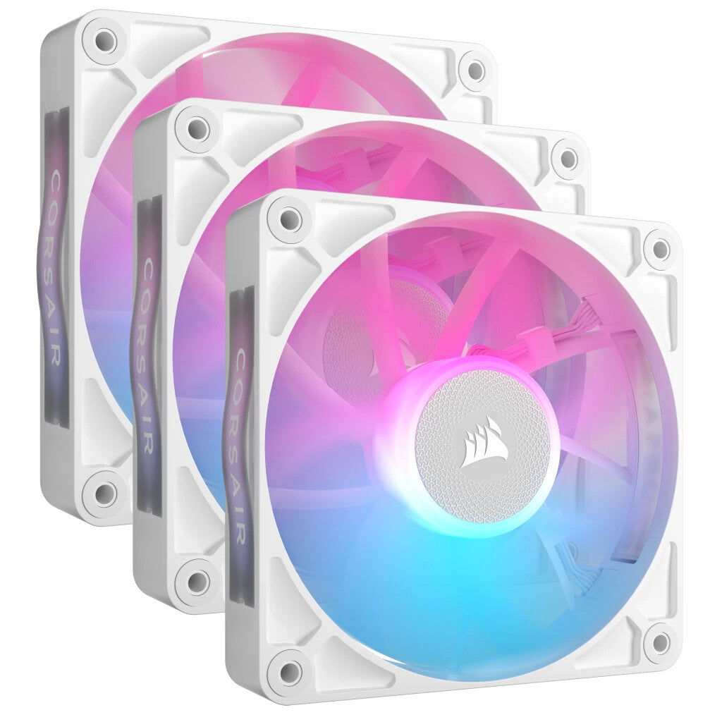Corsair iCUE LINK RX120 RGB - Computer Case Fan in White - 120 mm (Pack of 3)