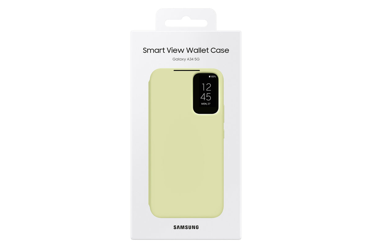 Samsung Wallet case for Galaxy A34 in Lime
