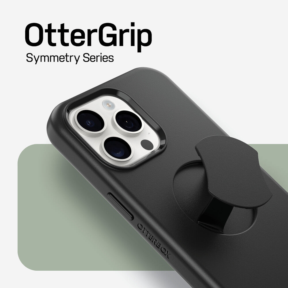 OtterBox OtterGrip Symmetry Series for iPhone 15 Pro Max in Black