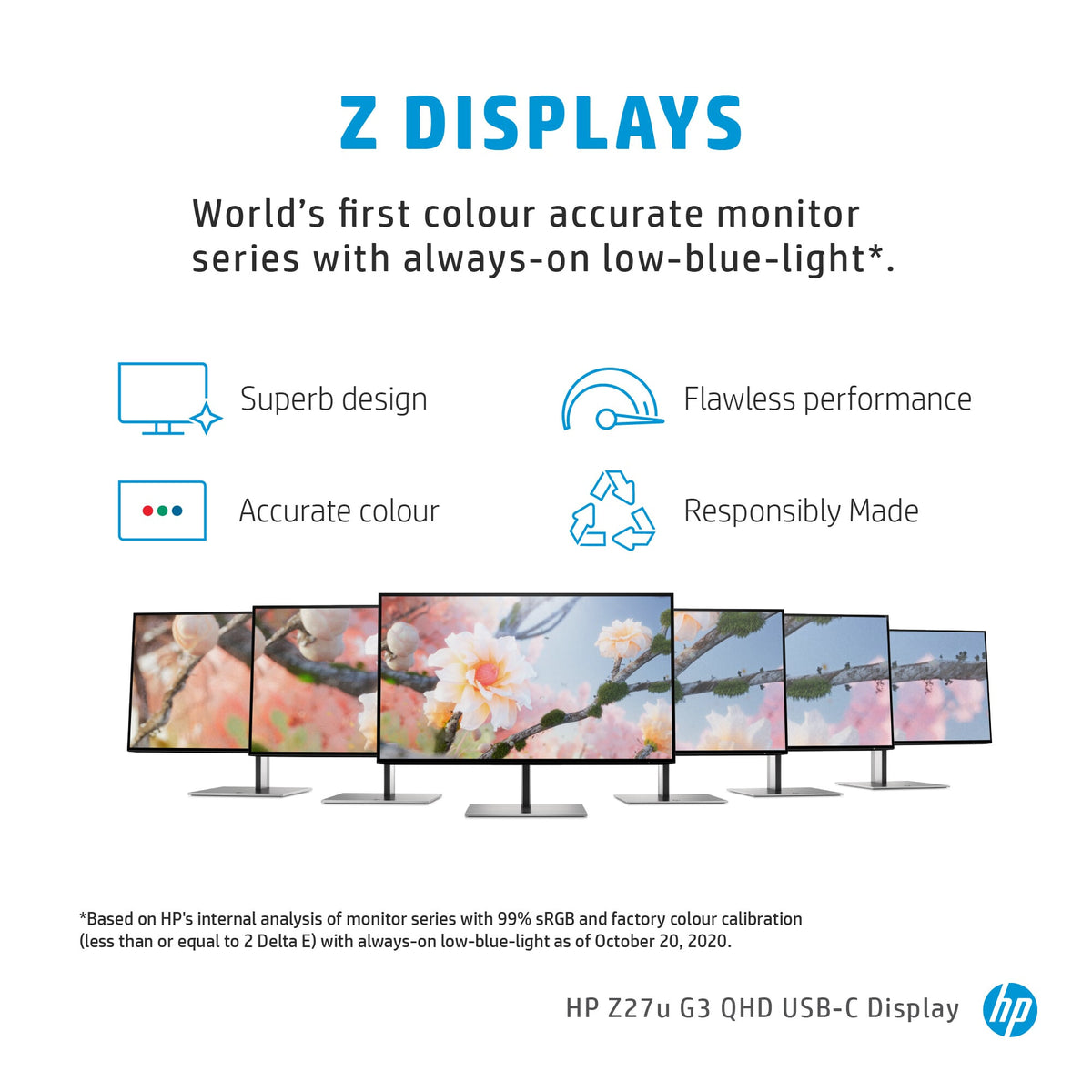 HP Z27U G3 - 68.6 cm (27&quot;) - 2560 x 1440 pixels Quad HD Monitor