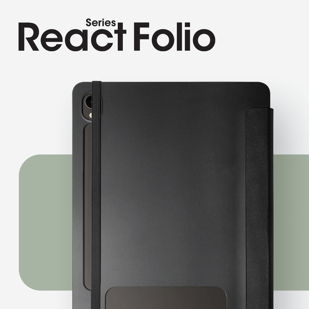 OtterBox React Folio Series Case for Galaxy Tab S9 in Black