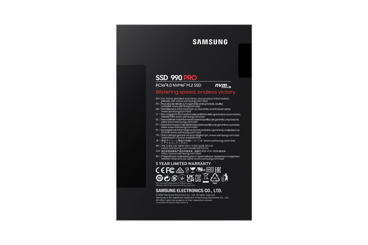 Samsung 990 PRO - PCI Express 4.0 V-NAND MLC NVMe M.2 SSD - 2 TB