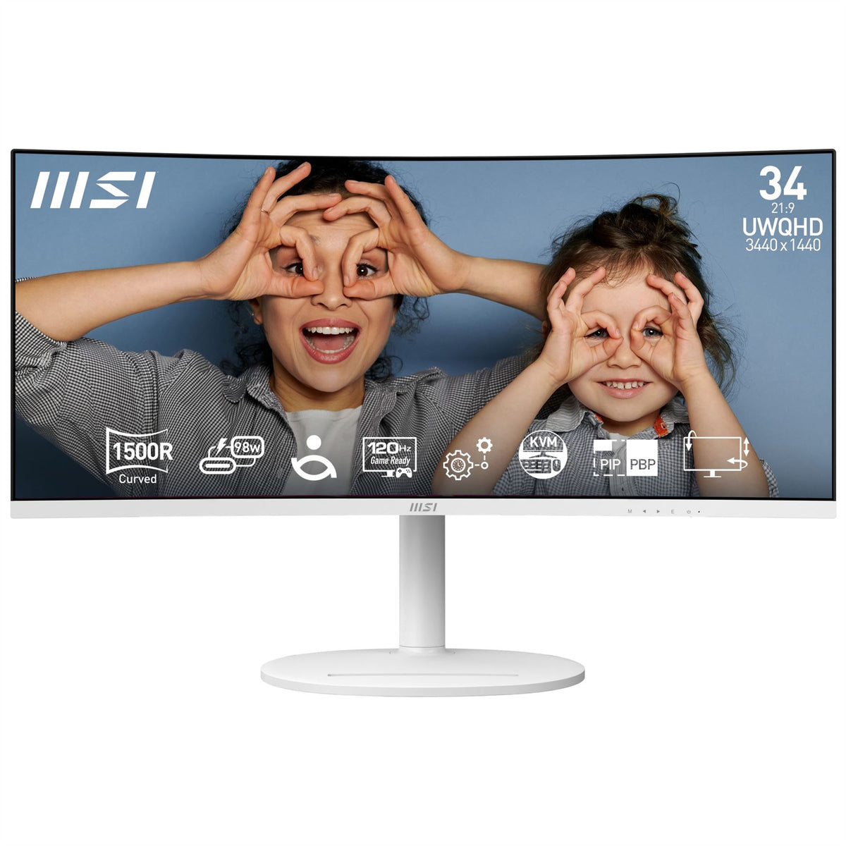 MSI Modern MD342CQPW - 86.4 cm (34&quot;) - 3440 x 1440 pixels UltraWide QHD Monitor