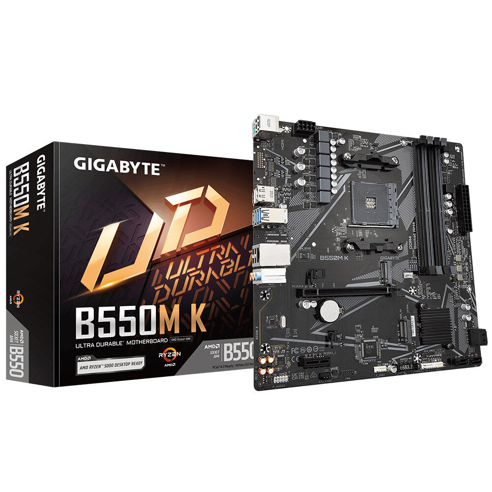 Gigabyte B550M K 1.0 micro ATX motherboard - AMD B550 Socket AM4