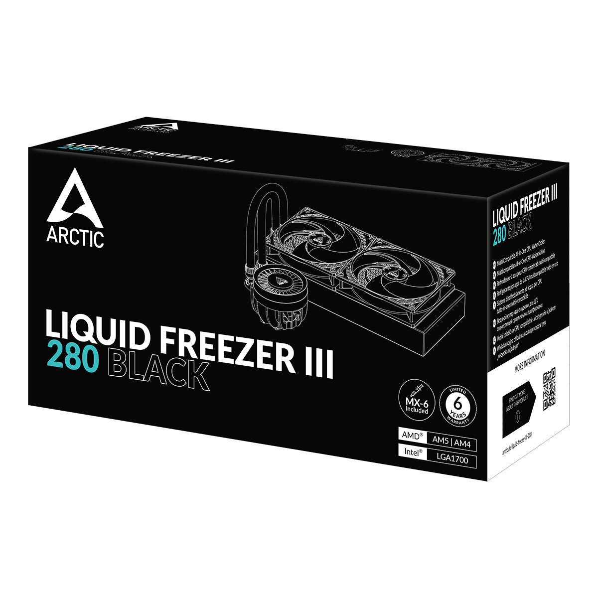 ARCTIC Liquid Freezer III 280 - All-in-One Liquid Processor Cooler in Black - 280mm