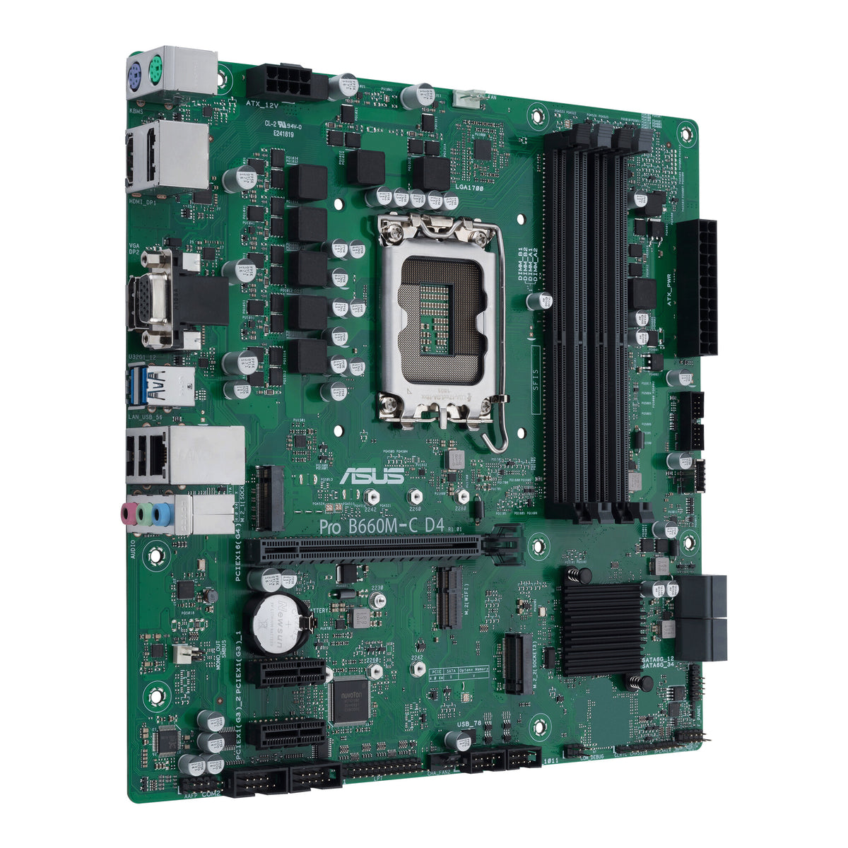 ASUS PRO B660M-C D4-CSM micro ATX motherboard - Intel B660 LGA 1700