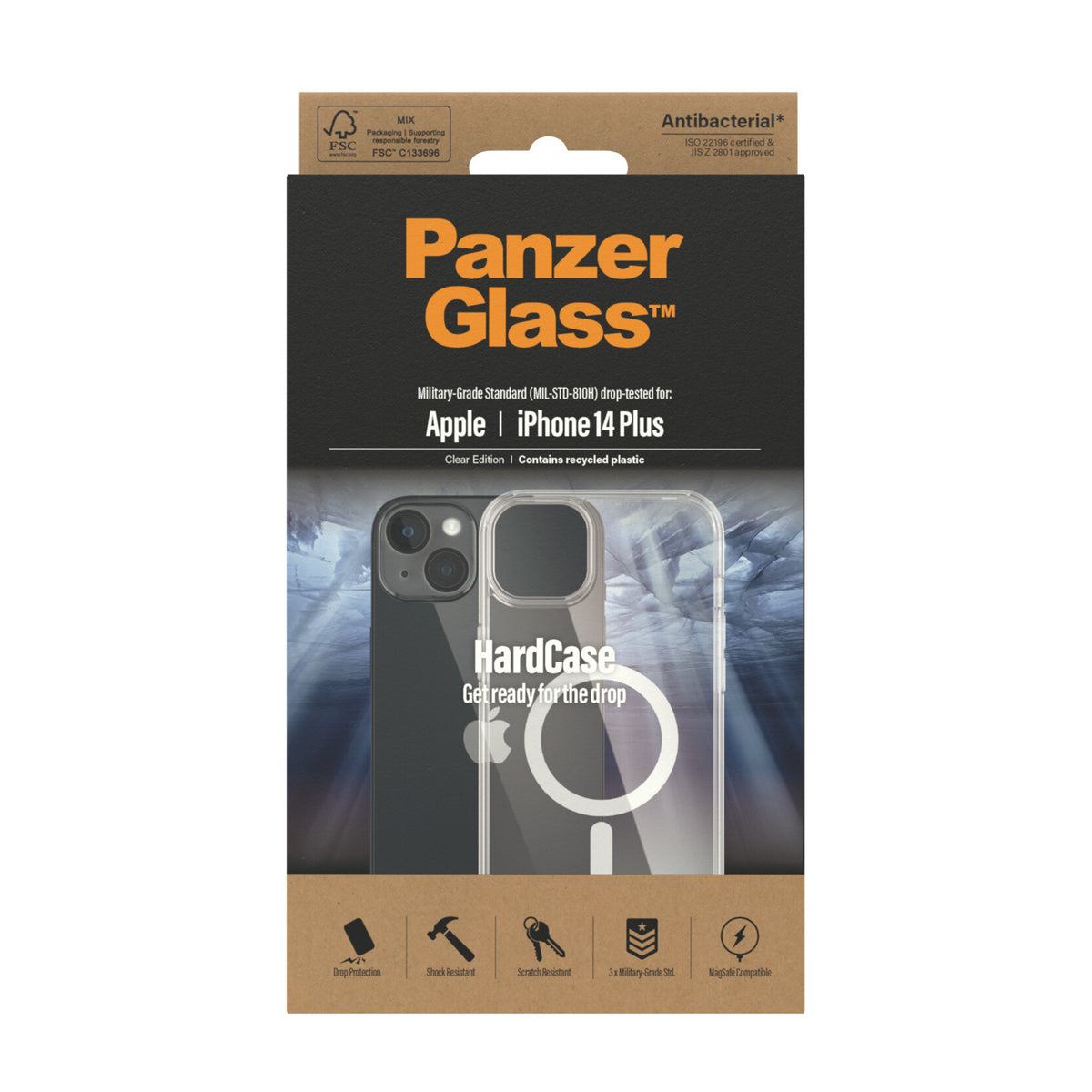 PanzerGlass ® HardCase MagSafe for iPhone 14 Plus in Clear