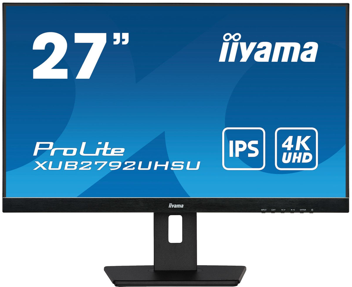iiyama ProLite XUB2792UHSU-B5 computer monitor 68.6 cm (27&quot;) 3840 x 2160 pixels 4K Ultra HD LED