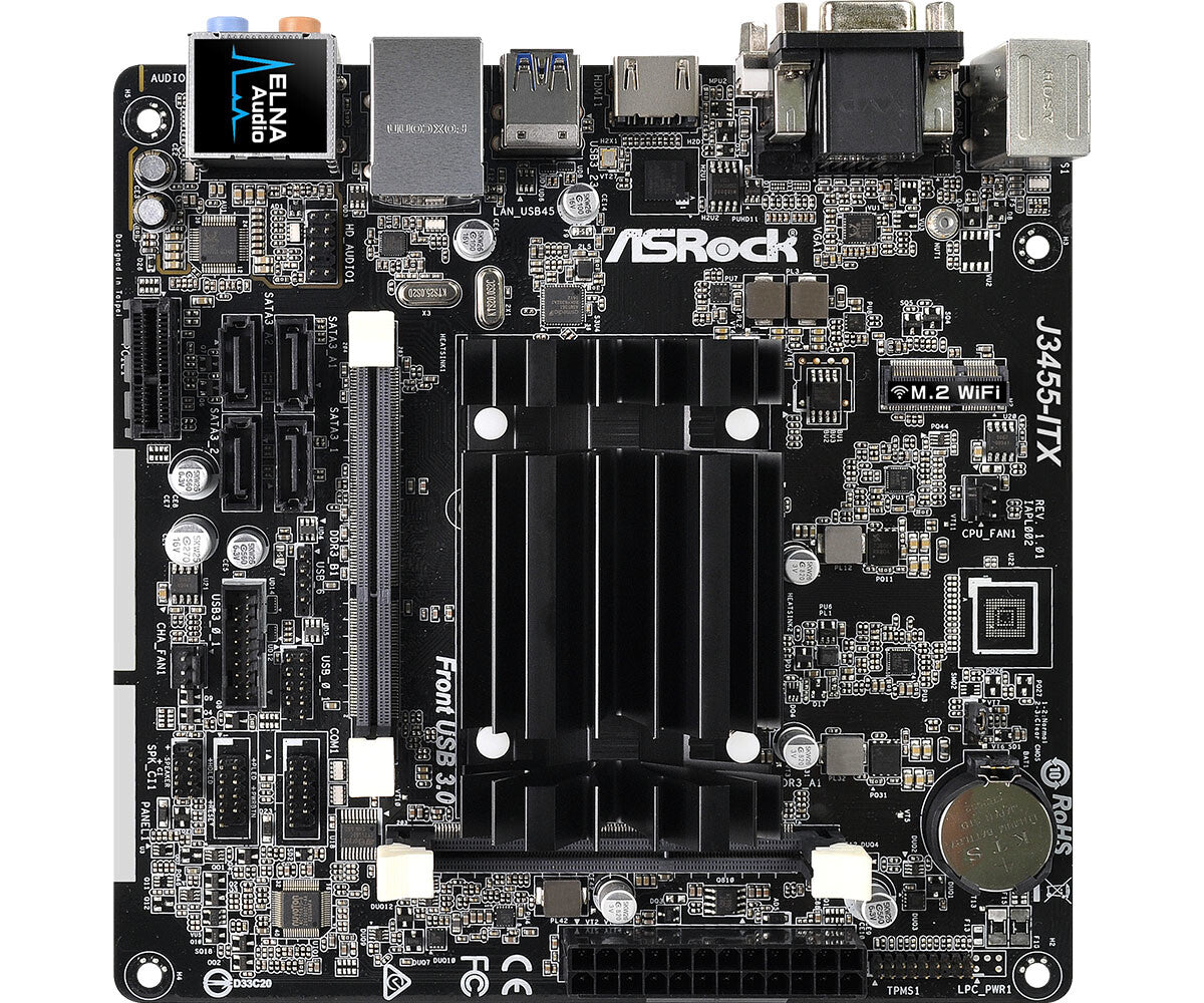 Asrock J3455-ITX mini ITX motherboard - CPU Integrated