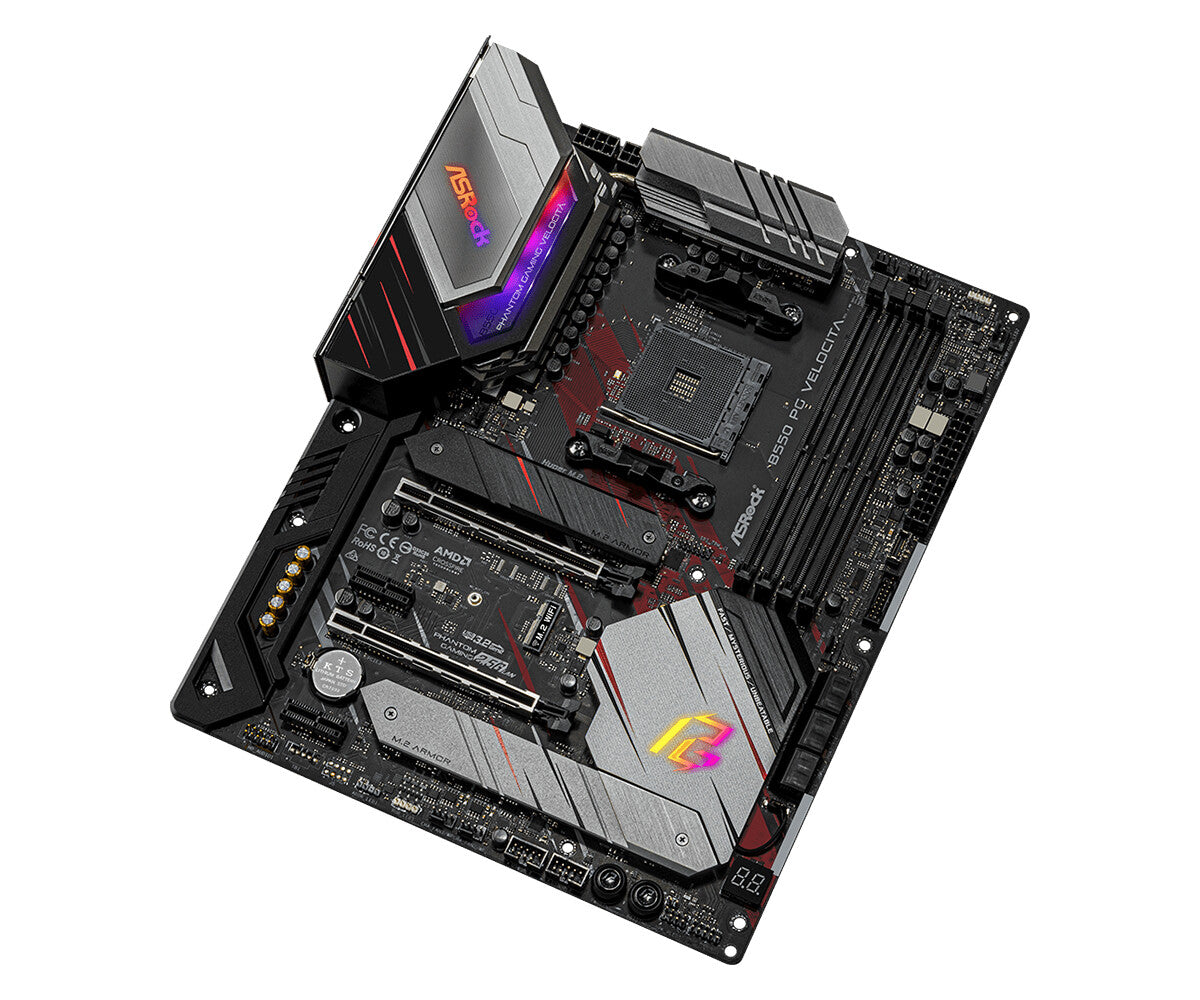 Asrock B550 PG Velocita ATX motherboard - AMD B550 Socket AM4