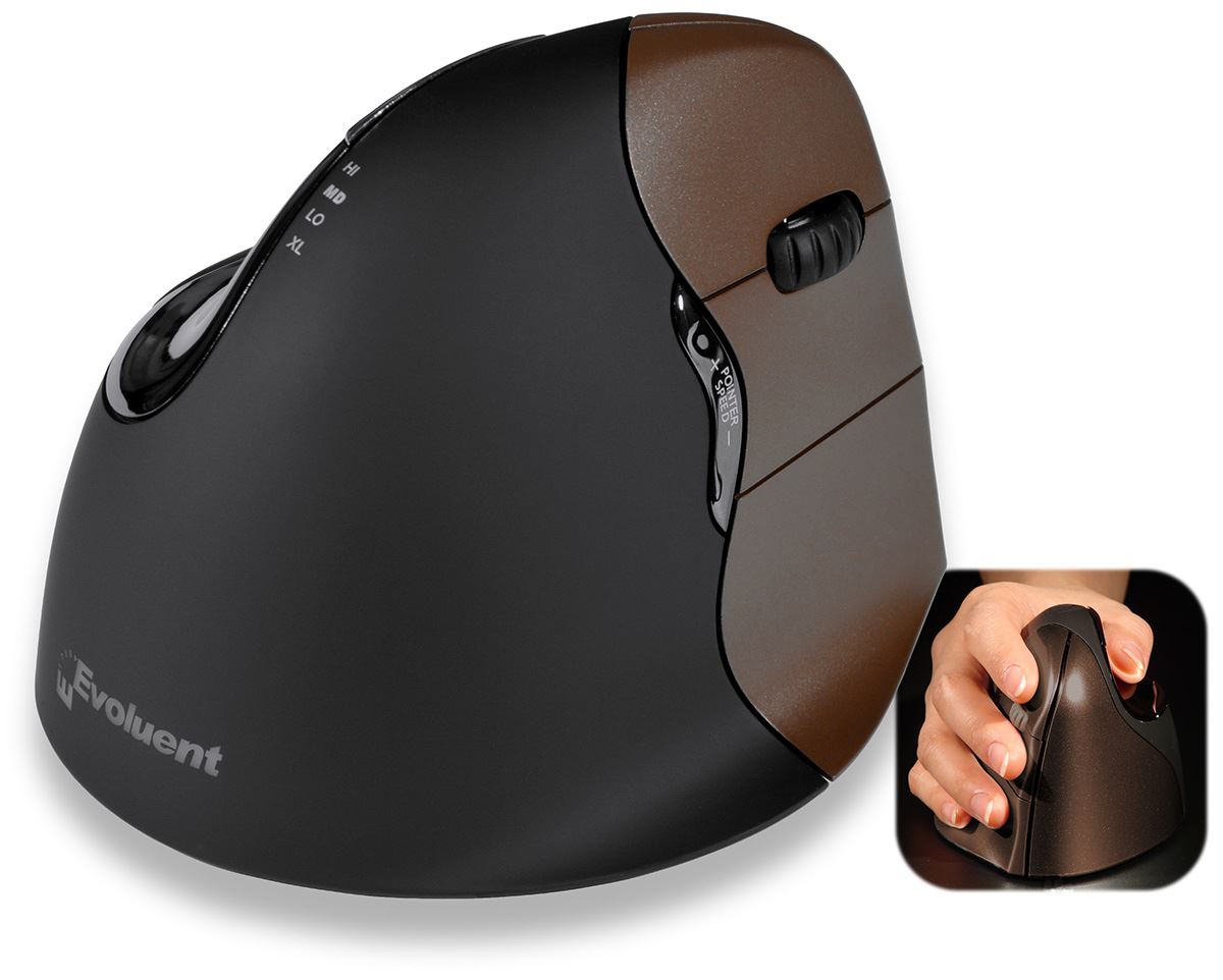 Evoluent VerticalMouse 4 RF Wireless Optical mouse