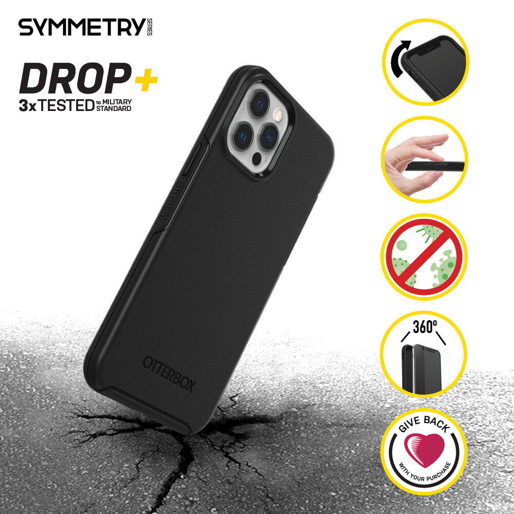 OtterBox Symmetry Series for iPhone 12/ 12 Pro in Black