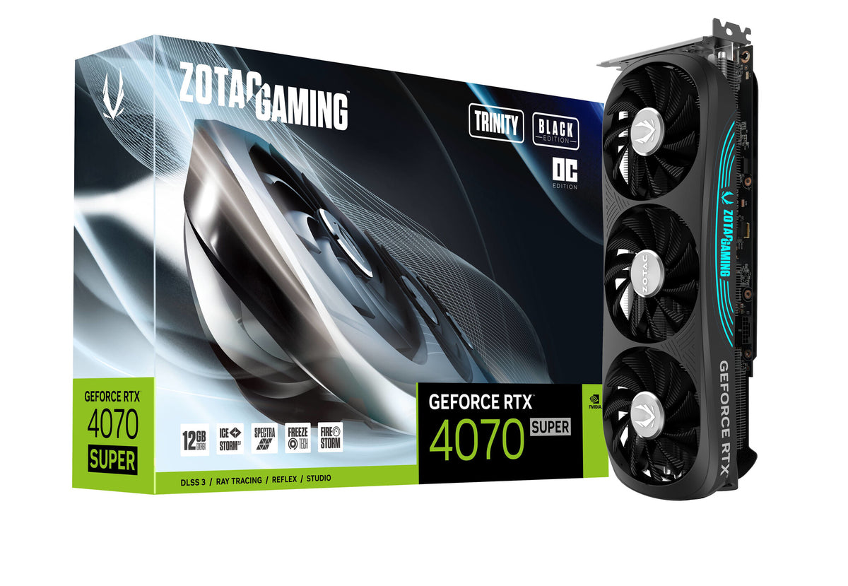 Zotac GAMING Trinity OC - NVIDIA 12 GB GDDR6X GeForce RTX 4070 SUPER graphics card