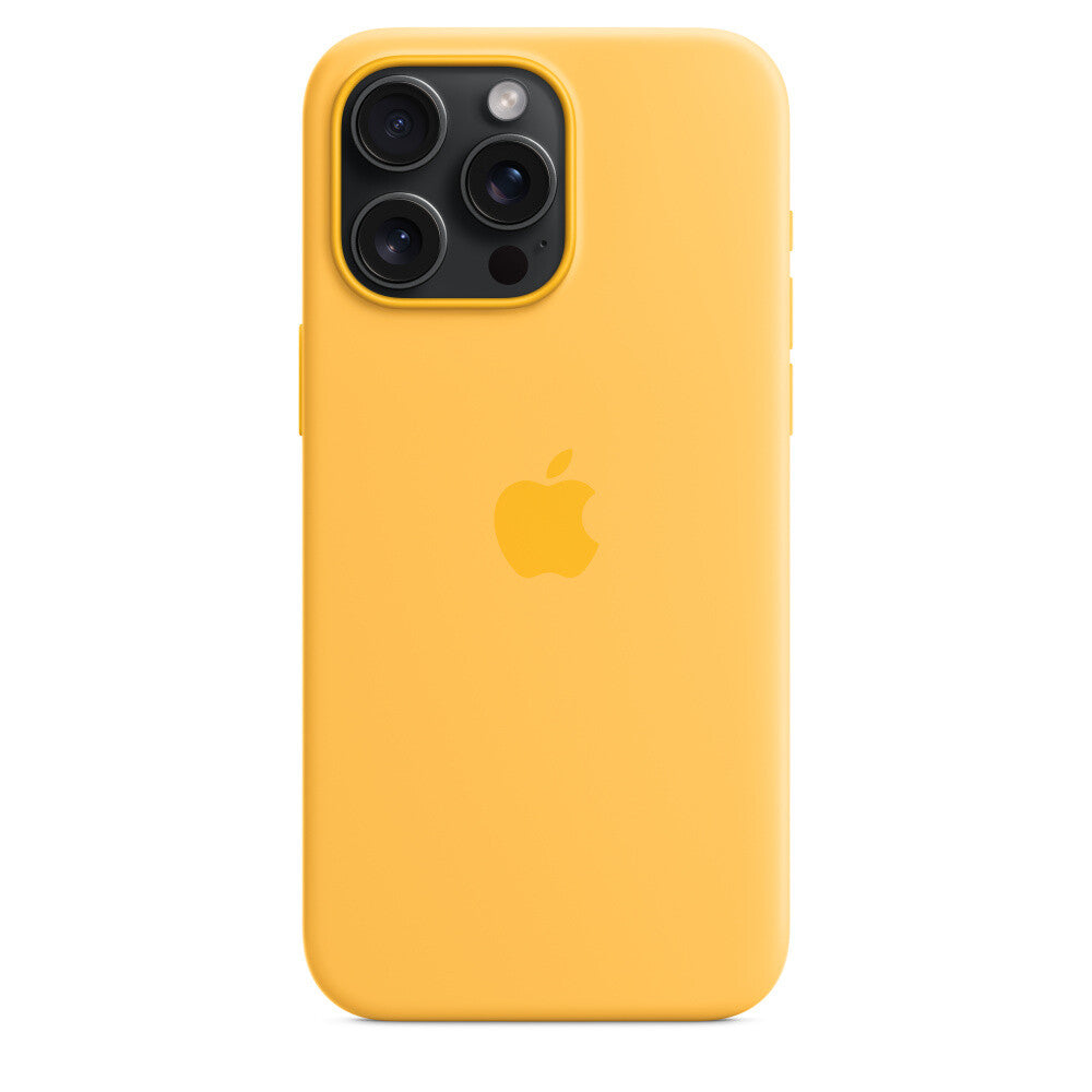 Apple MWNP3ZM/A - Silicone Case with MagSafe for iPhone 15 Pro Max in Sunshine