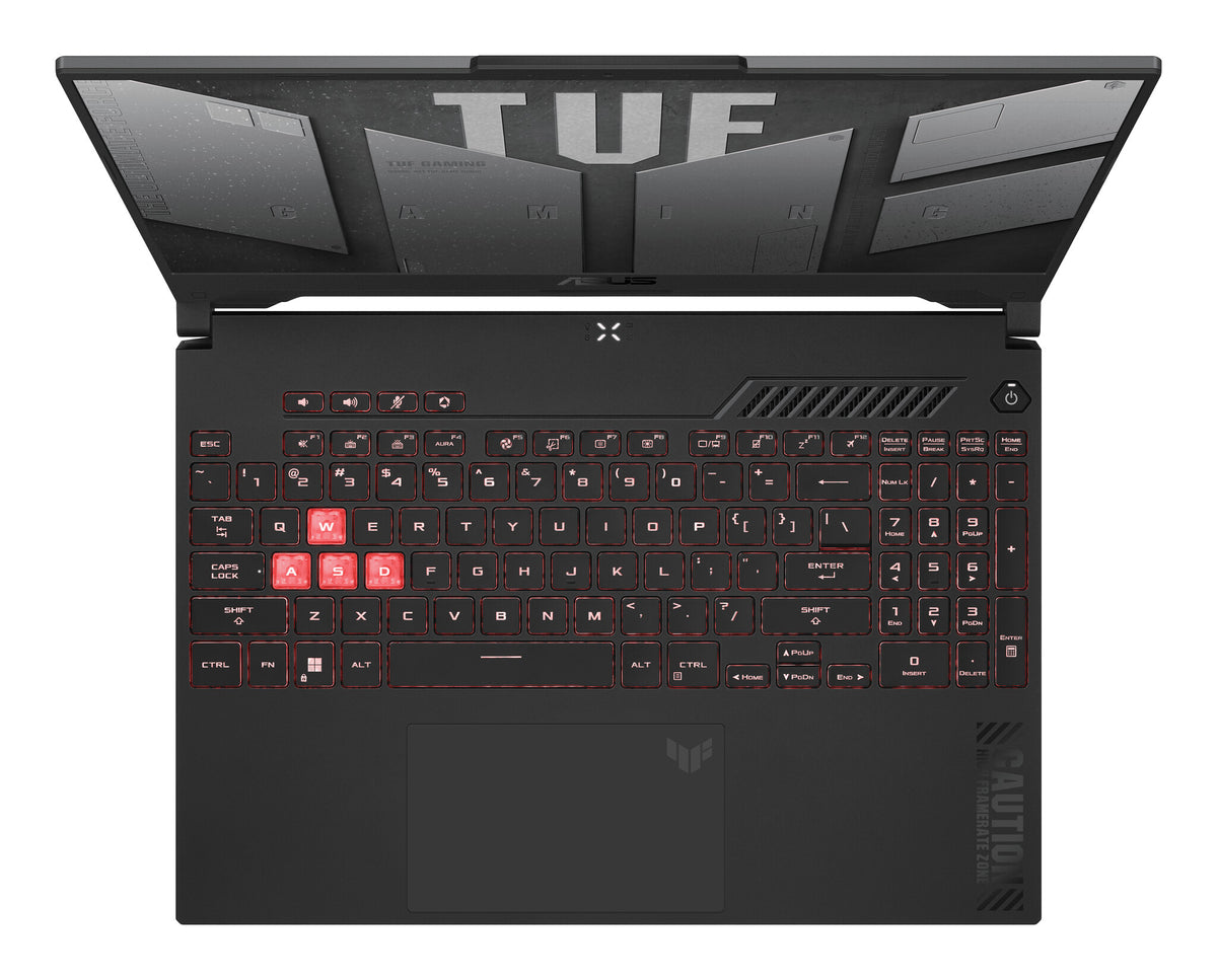 ASUS TUF Gaming A15 Laptop - 39.6 cm (15.6&quot;) - AMD Ryzen™ 5 7535HS - 16 GB DDR5-SDRAM - 512 GB SSD - NVIDIA GeForce RTX 4060 - Wi-Fi 6 - Windows 11 Home - Black / Grey