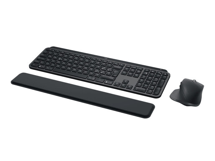 Logitech MX Keys S Combo -  RF Wireless + Bluetooth Mouse + Wireless QWERTY Italian Keyboard