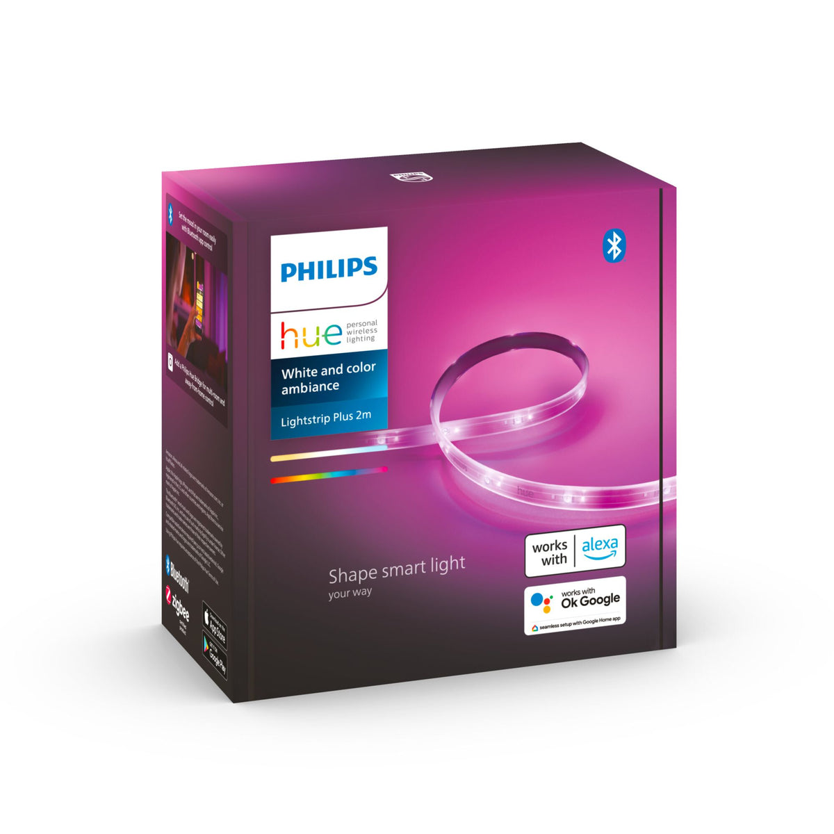 Philips Hue Lightstrip Plus base V4 (2 Metre) - White and colour ambience