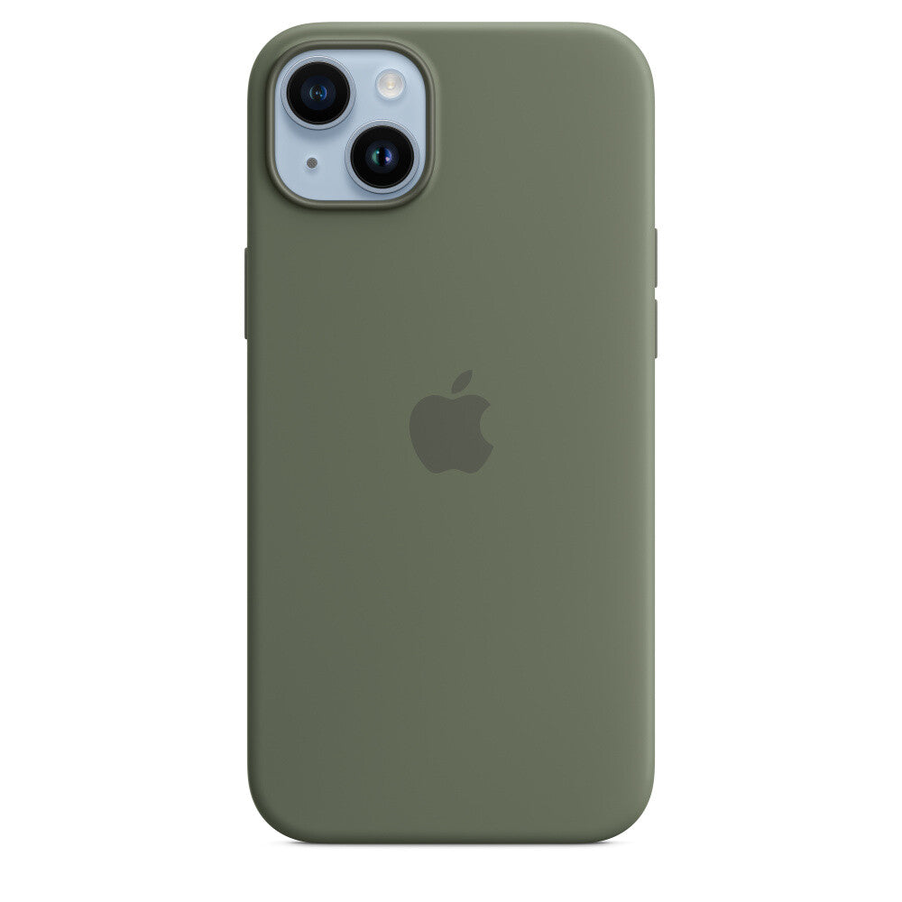 Apple MQUD3ZM/A - Silicone Case with MagSafe for iPhone 14 Plus in Olive