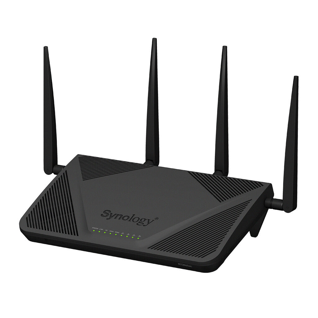 Synology RT2600AC - Gigabit Ethernet Dual-band (2.4 GHz / 5 GHz) wireless router in Black