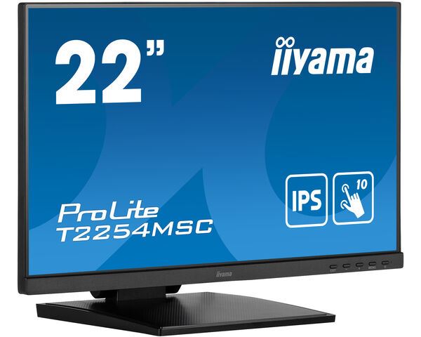 iiyama ProLite T2254MSC-B1AG Computer Monitor 54.6 cm (21.5&quot;) 1920 x 1080 pixels Full HD LED Touchscreen Black