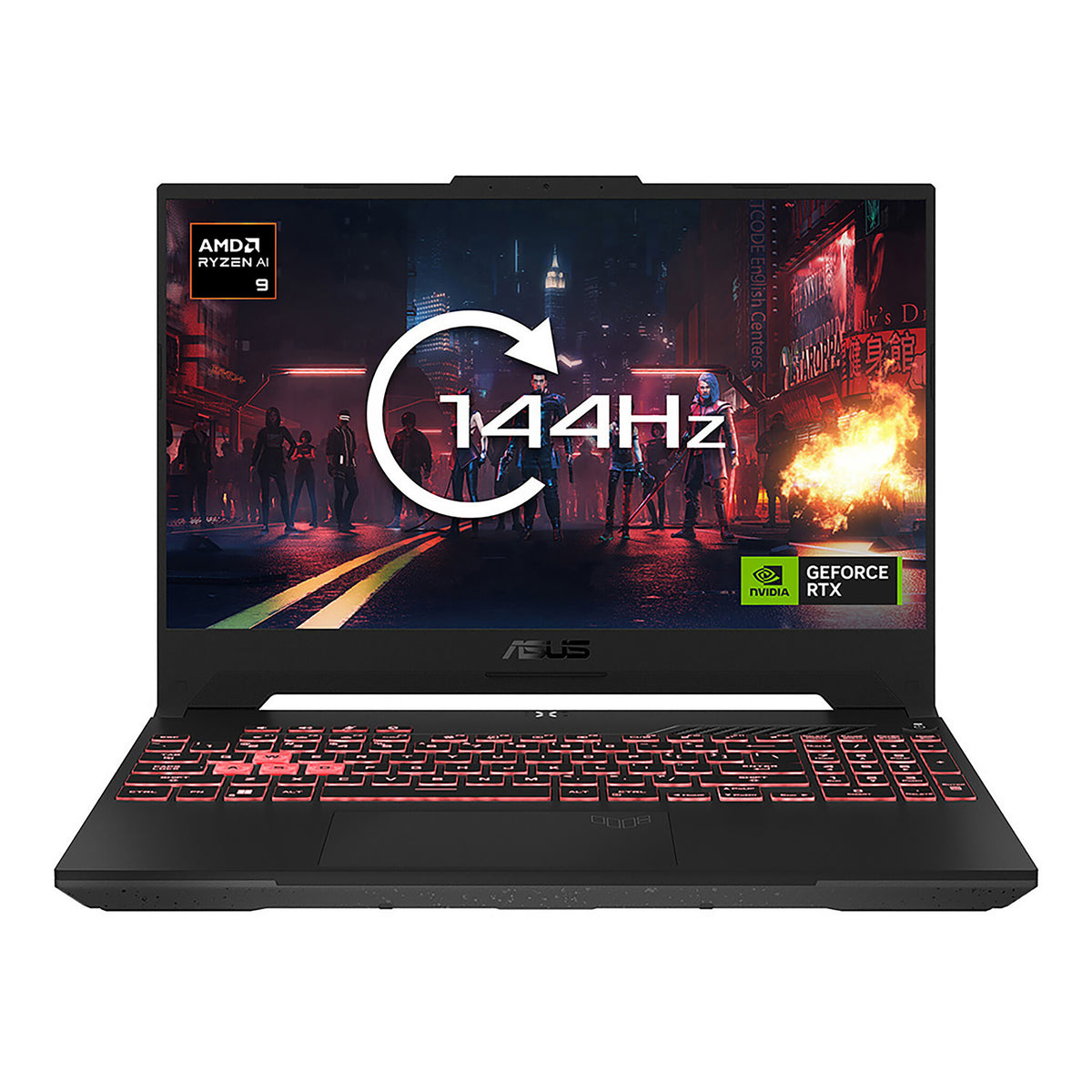 ASUS TUF Gaming A15 Laptop - 39.6 cm (15.6&quot;) - AMD Ryzen™ 9 8945H - 16 GB DDR5-SDRAM - 1 TB SSD - NVIDIA GeForce RTX 4060 - Wi-Fi 6 - Windows 11 Home - Grey