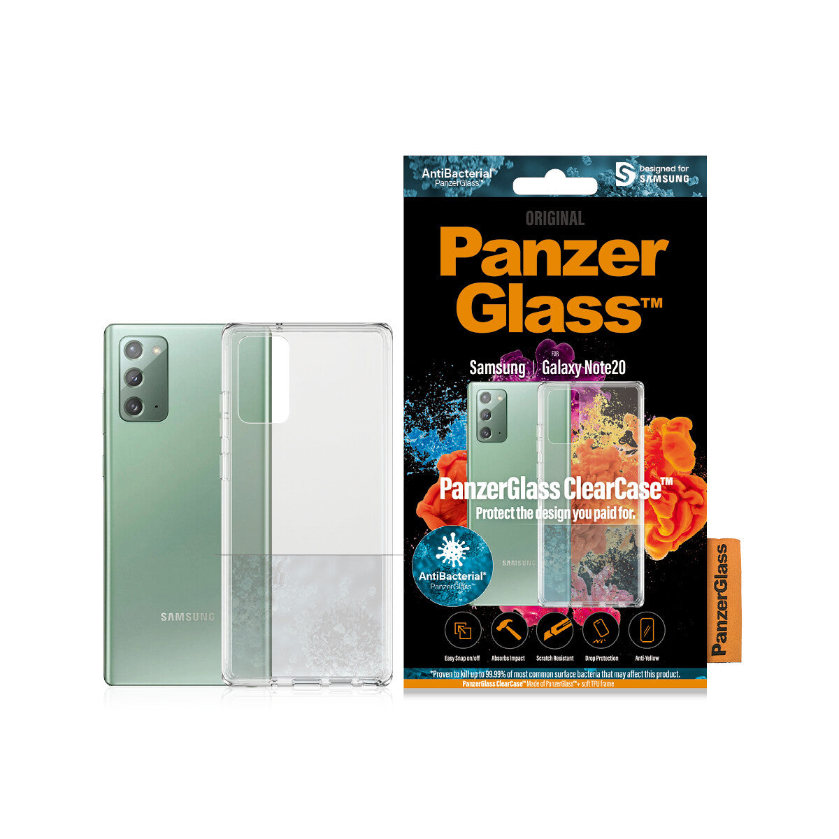PanzerGlass ® ClearCase for Galaxy Note20 in Transparent