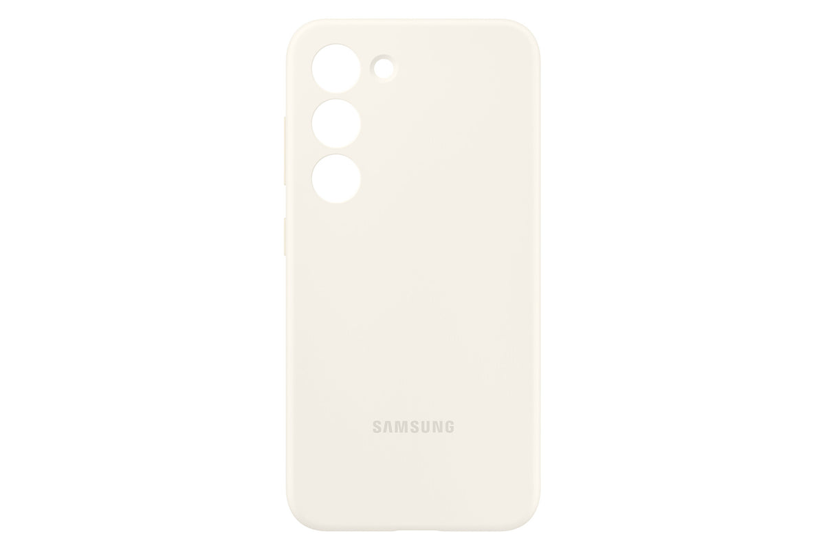 Samsung Silicone Case for Galaxy S23 in Cream