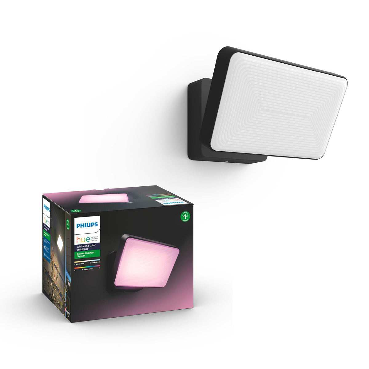 Philips Hue Discover Outdoor Floodlight - White and colour ambiance