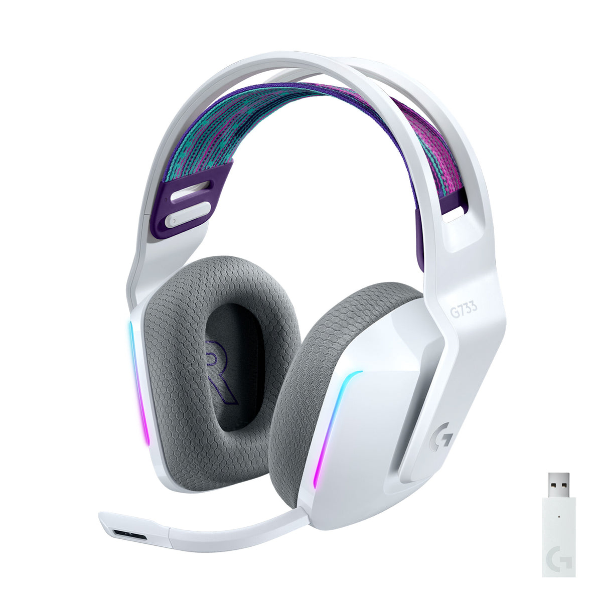Logitech G - G733 LIGHTSPEED Wireless RGB Gaming Headset in White