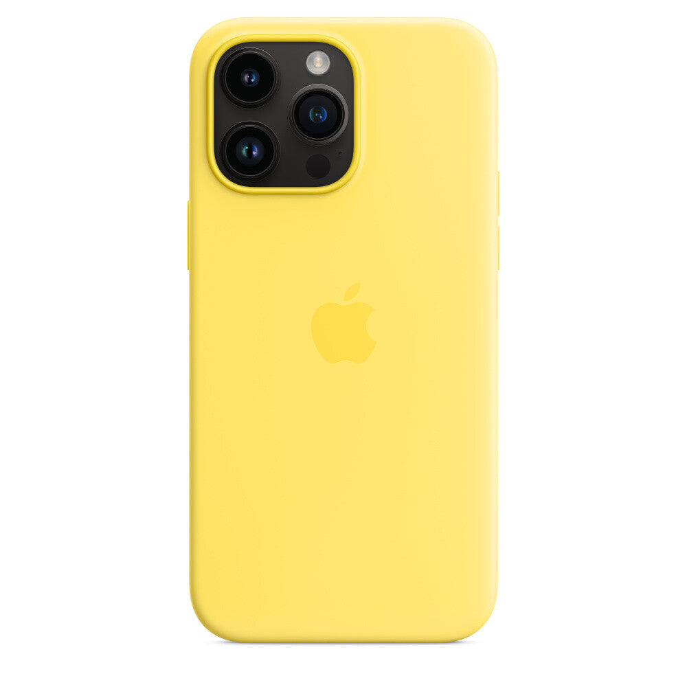 Silicone Case with MagSafe for iPhone 14 Pro Max in Canary Yellow
