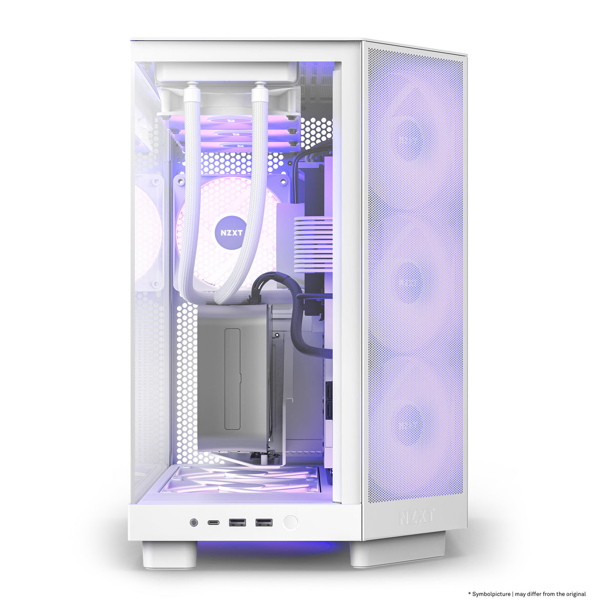 NZXT H6 Flow RGB - ATX Mid Tower Case in White