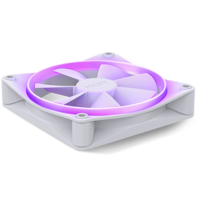 NZXT F120 RGB - Computer Case Fan in White - 120mm (Pack of 3)