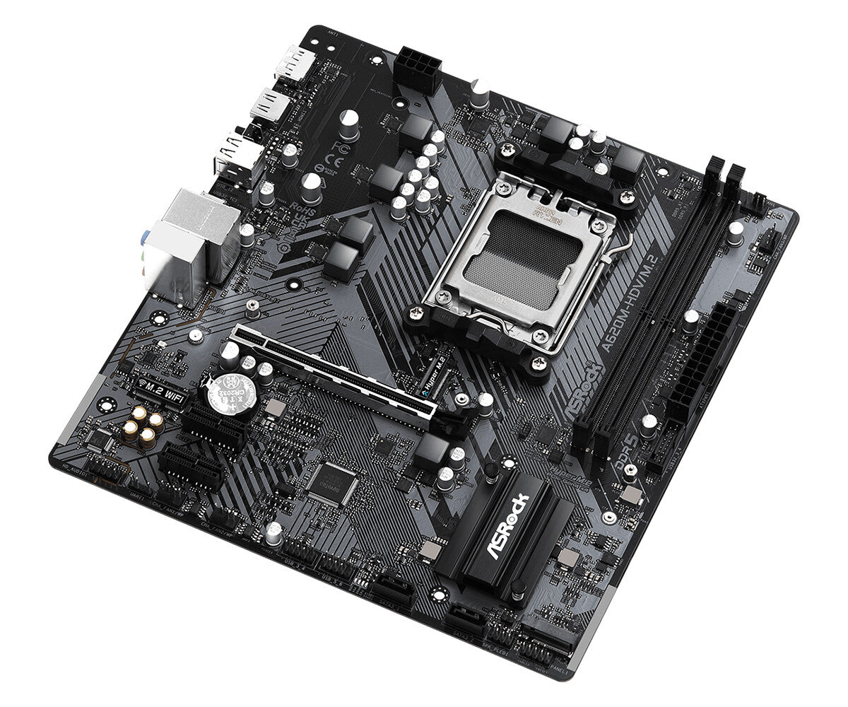 Asrock A620M-HDV/M.2 micro ATX motherboard - AMD A620 Socket AM5