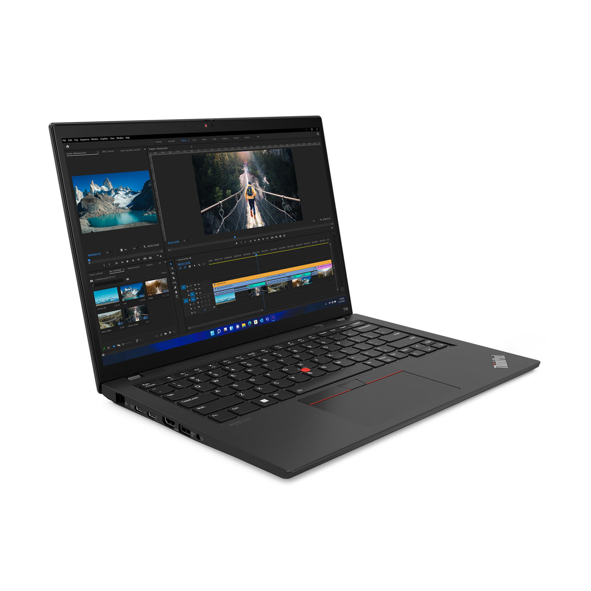 Lenovo ThinkPad T14 Laptop - 35.6 cm (14&quot;) - Intel® Core™ i5-1235U - 8 GB DDR4-SDRAM - 256 GB SSD - Wi-Fi 6E - Windows 11 Pro - Black