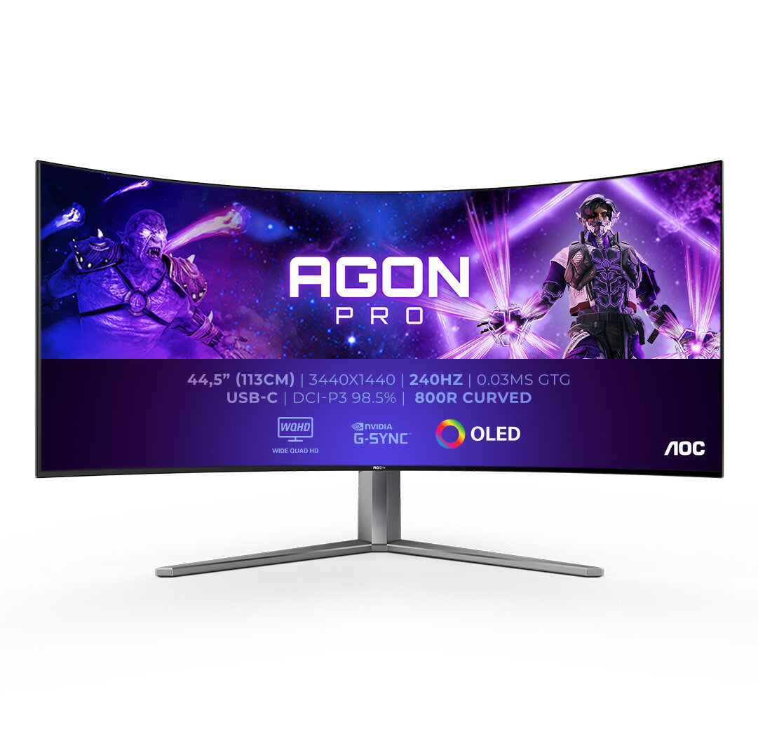 AOC AGON PRO AG456UCZD - 114.3 cm (45&quot;) - 3440 x 1440 pixels Wide Quad HD OLED Monitor