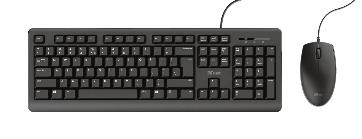 Trust Primo keyboard Mouse included USB QWERTY English Black