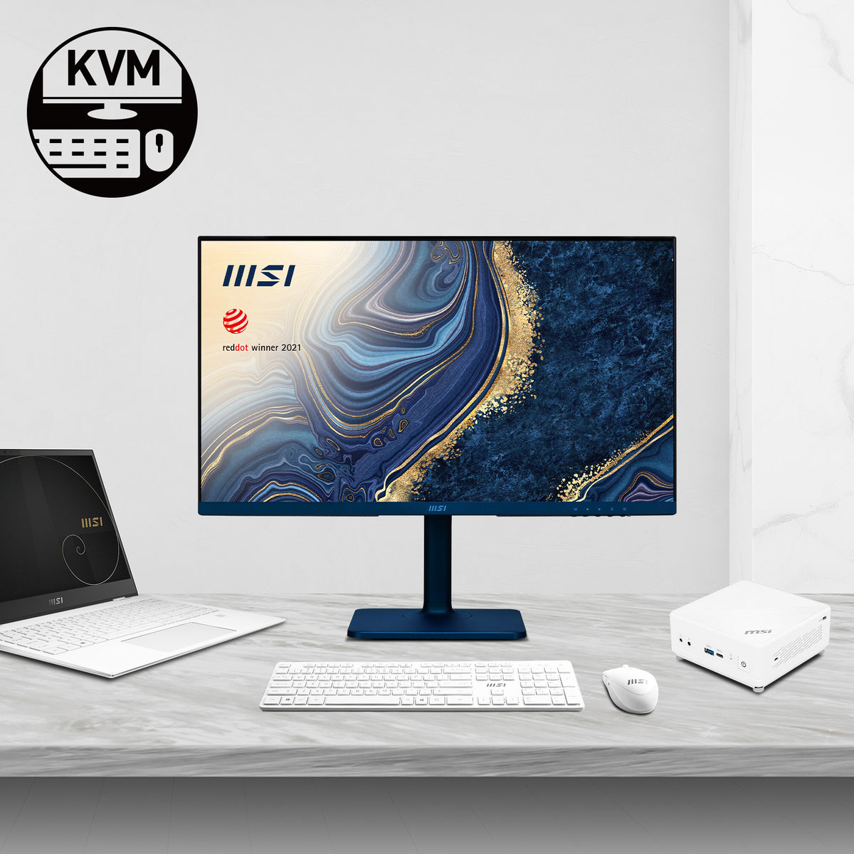 MSI Modern MD272QP Ultramarine - 68.6cm (27&quot;) - 2560 x 1440 pixels WQHD Monitor