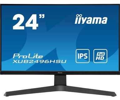 iiyama ProLite XUB2496HSU-B1 LED display 60.5 cm (23.8&quot;) 1920 x 1080 pixels Full HD Black Monitor