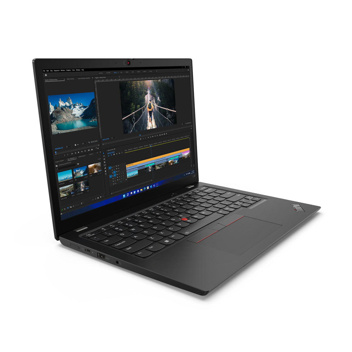 Lenovo ThinkPad L13 Laptop - 33.8 cm (13.3&quot;) - Intel® Core™ i5-1235U - 8 GB DDR4-SDRAM - 256 GB SSD - Wi-Fi 6 - Windows 11 Pro - Black