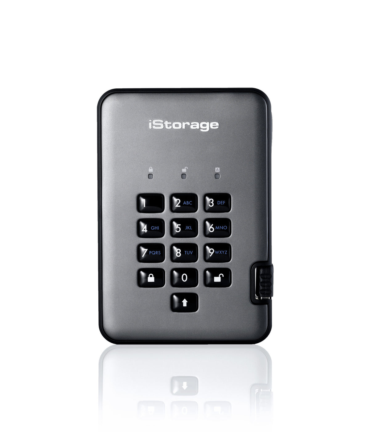 iStorage diskAshur PRO2 - Encrypted External hard drive in Graphite - 5 TB