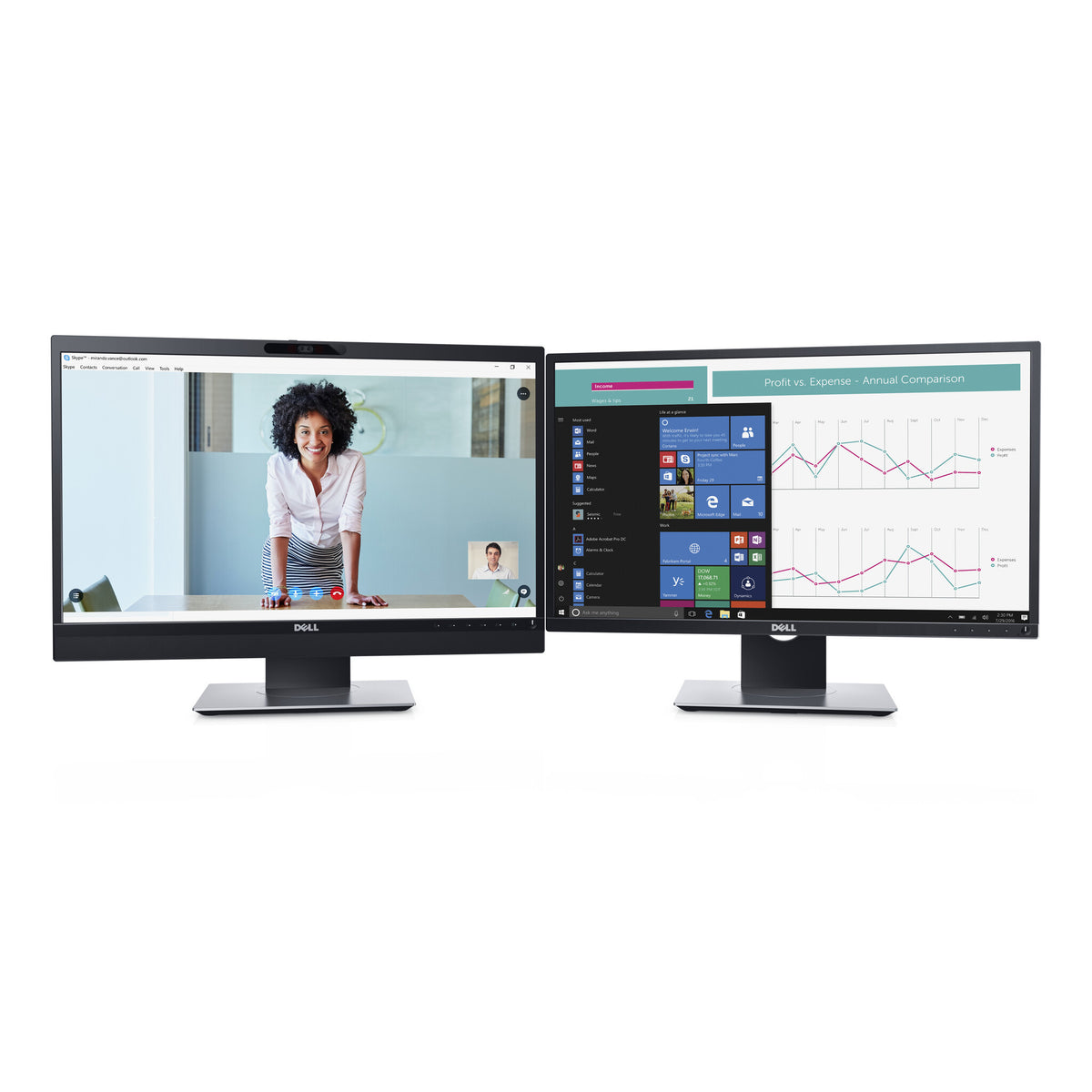 DELL P2418HZM - 61 cm (24&quot;) - 1920 x 1080 pixels Full HD LED Monitor