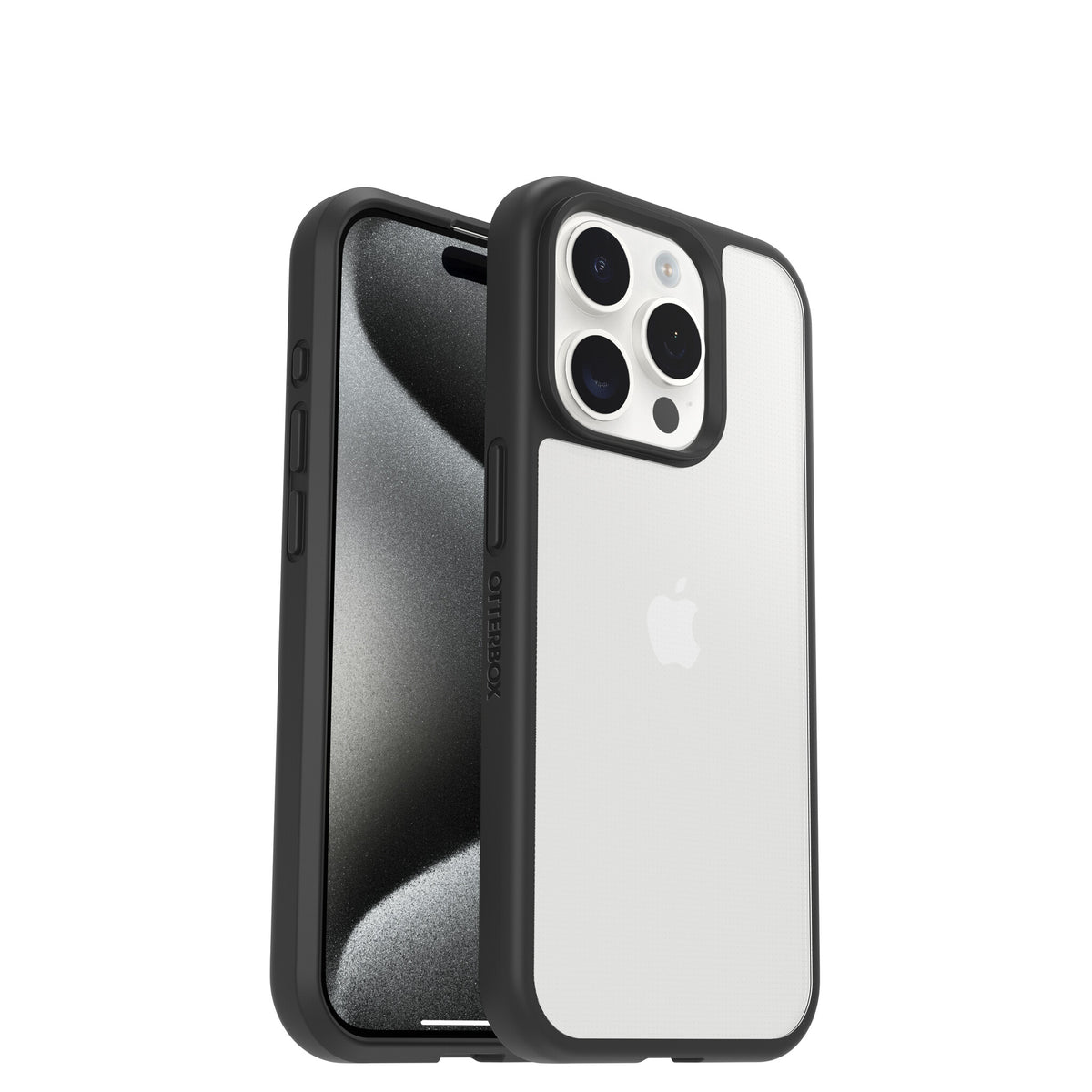 OtterBox React Series for Apple iPhone 15 Pro in Transparent / Black