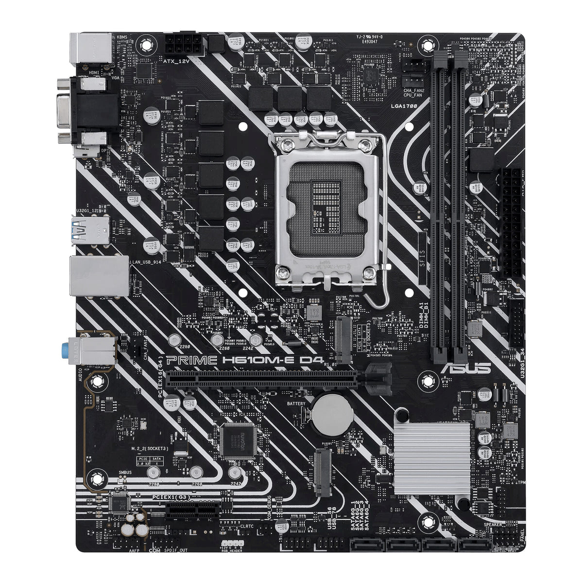 ASUS PRIME H610M-E D4-CSM micro ATX Motherboard - Intel H610 LGA 1700