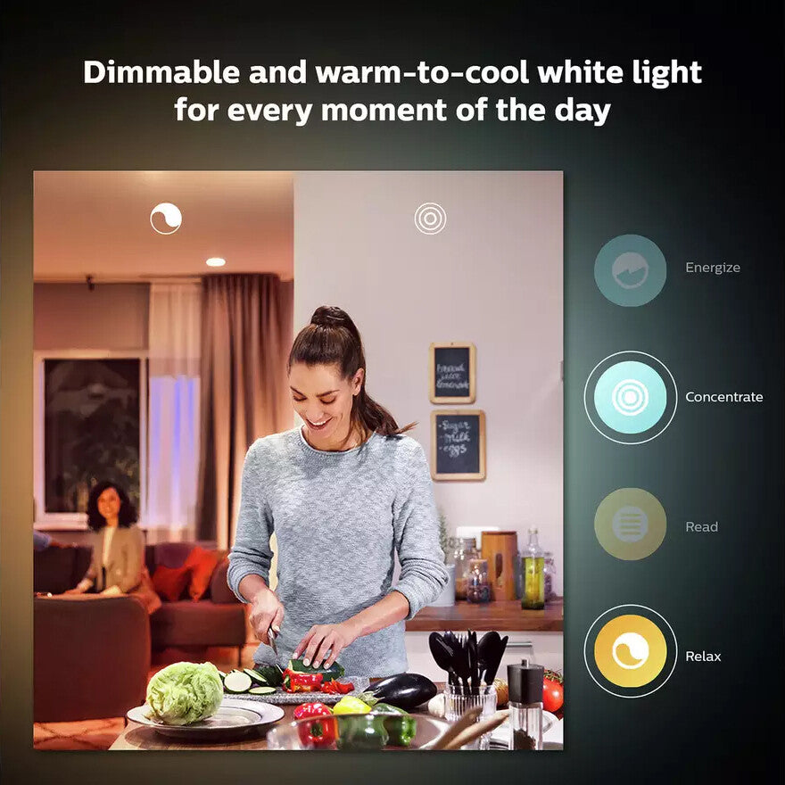 Philips Hue Smart lightbulb - White ambiance - GU10 (Pack of 6)