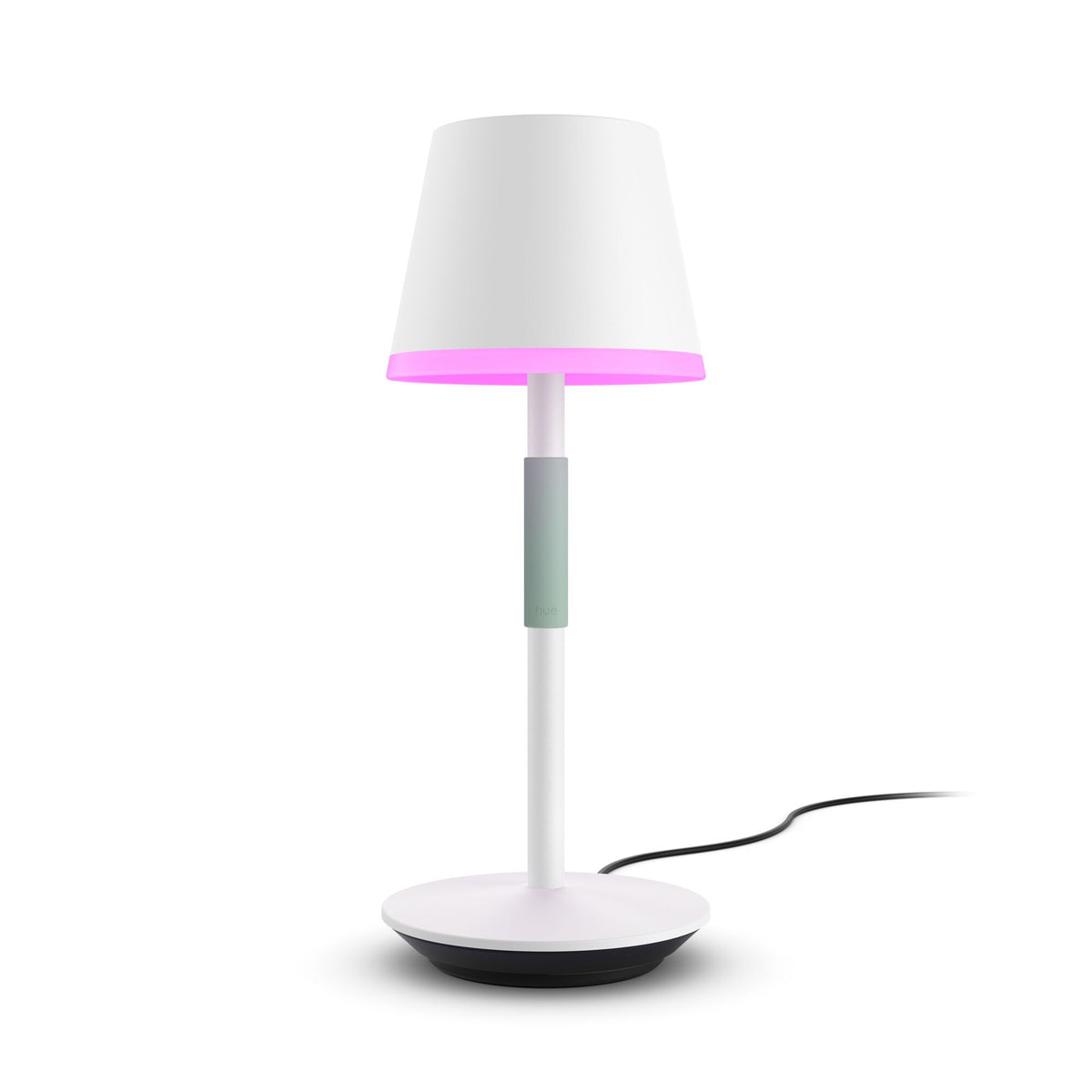 Philips Go portable table lamp in White - White and colour ambience