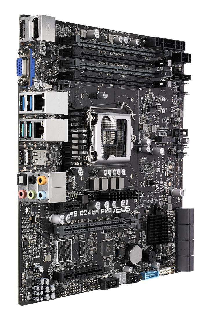 ASUS WS C246M PRO micro ATX motherboard - Intel C246 LGA 1151 Socket H4