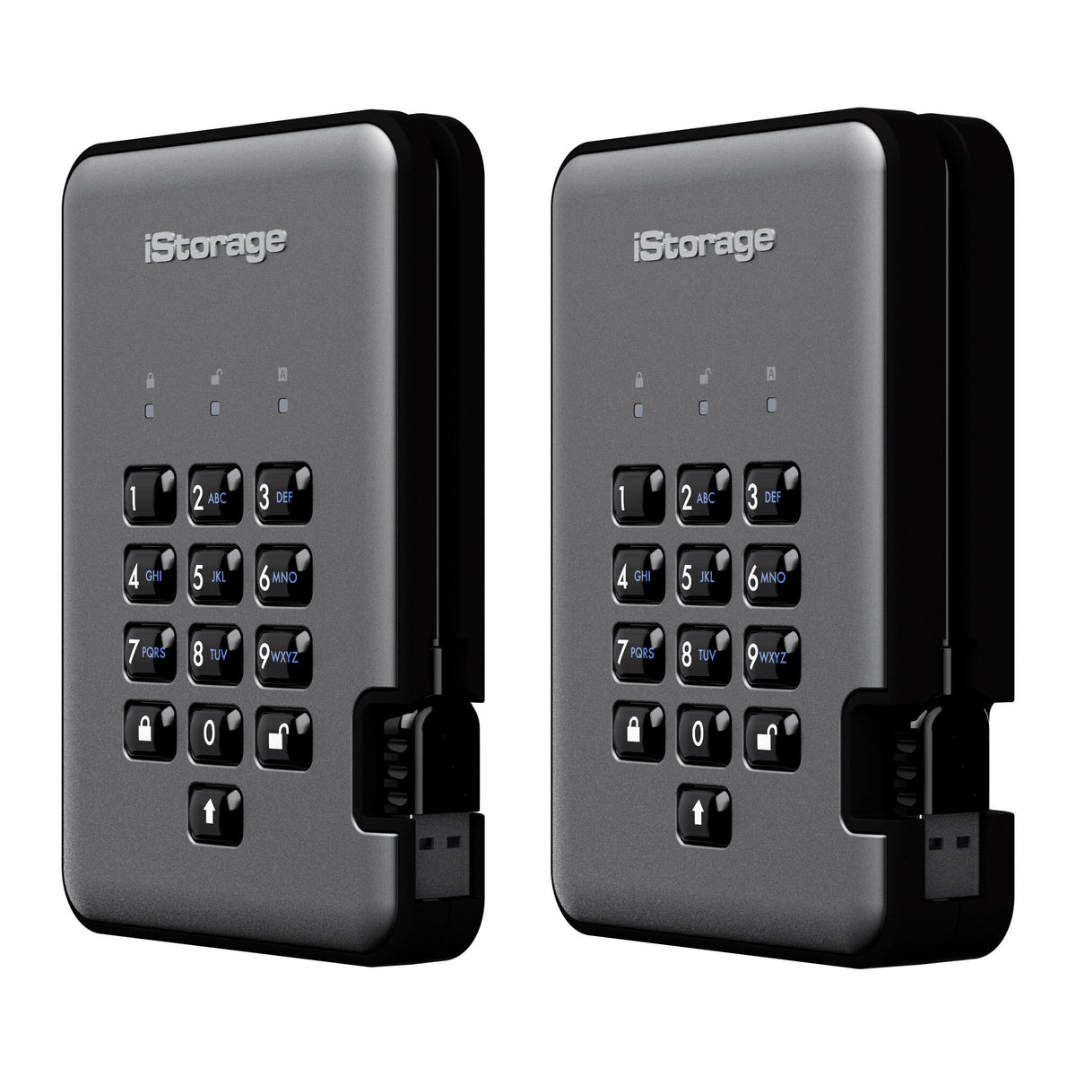 iStorage diskAshur PRO2 - Encrypted External solid state drive in Graphite - 128 GB